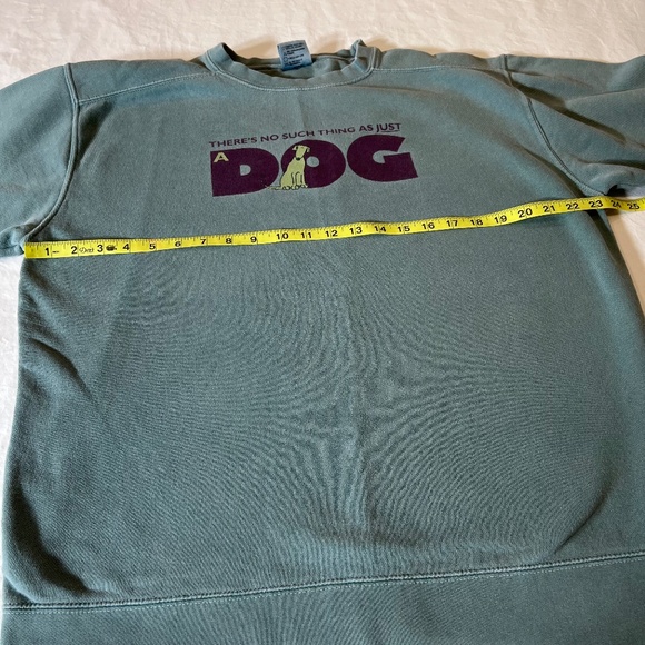 Comfort Colors Sweatshirt W Med In the Company of Dogs No Such Thing as a Dog - Picture 6 of 6